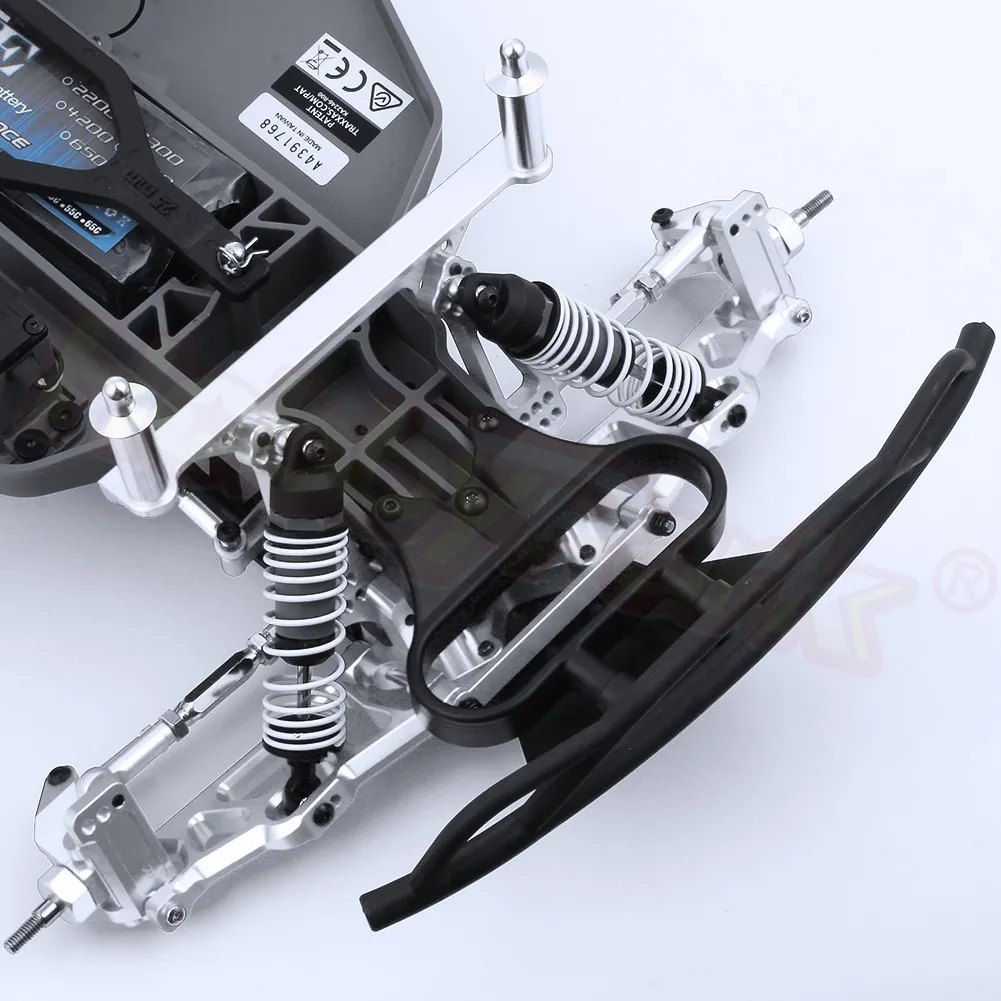 

Hobbypark Aluminum Front & Rear Shock Tower Mounts Replace 3638 3639 for 1/10 Traxxas Slash 2WD Upgrade Parts (Sliver)