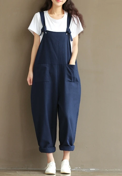 

Women Pants Overalls Solid Loose Casual Pants for Women Clothing Summer Mujer pantalones with pocket woman pants