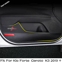 lapetus car door protection film carbon fiber anti kick pads car styling sticker for kia forte cerato k3 2019 2022 interior
