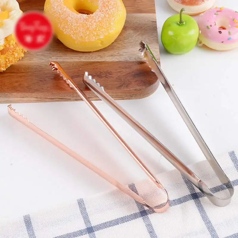 

Stainless Steel Tongs For Barbecue Party Bar BBQ Clip Bread Food Ice Clamp Ice Tong Kitchen Tool Accessories