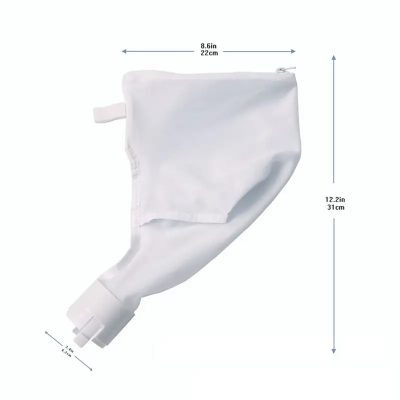 

1 pcs Pool Cleaner Universal Filter Bags, Swimming Pool Spa Parts Replacement Zipper Bag, Pool Clean Tool Pool Accessories