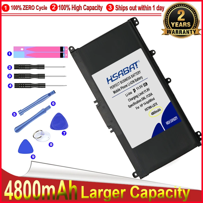 Аккумулятор HSABAT 0 Cycle TF03XL для HP 14-bp080nd 14-bf 15-CC TPN-Q188 Q189 Q190 Q191 Q192 Q201 HSTNN-LB7X HSTNN-LB7J 920070-855 |