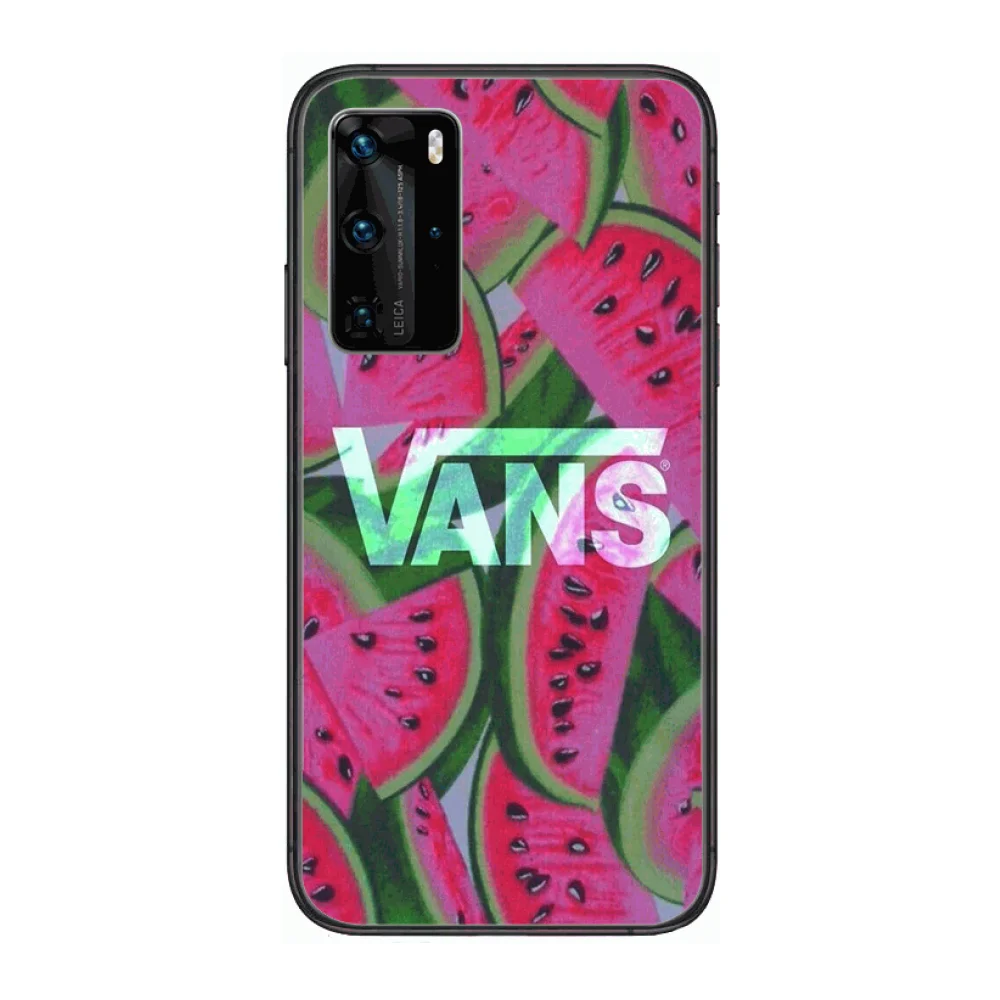 

V-VANS Fashion Matte Phone Case For Huawei P 40 30 20 10 Lite Smart Z Pro Black Etui Coque Painting Hoesjes comic fashion