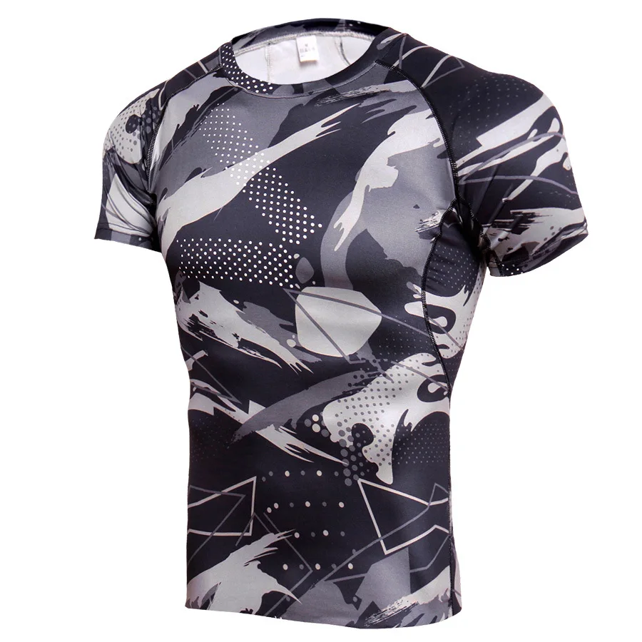 

Men's sports T-shirt quick dry clothes short sleeve breathable sweat absorption leisure fitness loose running cycling wear