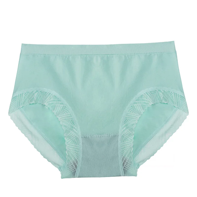 

Flower Fairy Boxed Hip-lifting Pure Cotton no trace Seamless One Size Pure Color Mid-waist Briefs