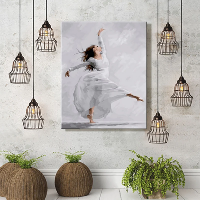 Краска по номерам художественная живопись танцевальный балет гостиная спальня