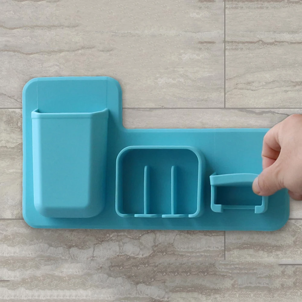 Силиконовый держатель для зубных щеток на присоске|Держатели и пасты| |