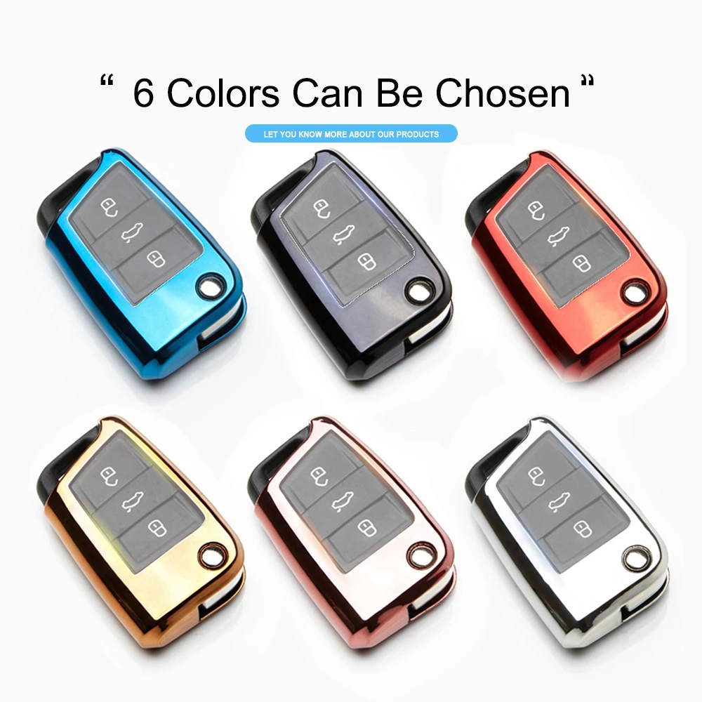 Чехол для автомобильного ключа чехол сиденья Ibiza Leon Мягкий защитный из ТПУ