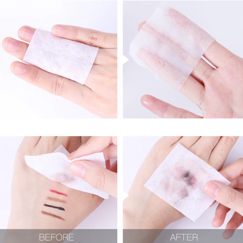 100 шт./пакет в Корейском стиле лица органический Ватные диски с очищающим