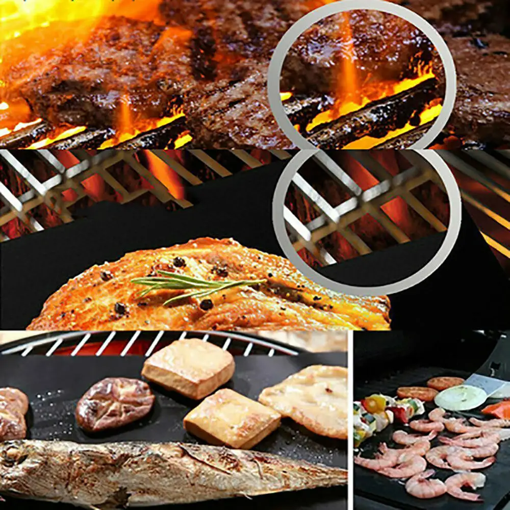 2 шт. антипригарный коврик для гриля и барбекю | Дом сад
