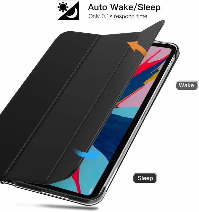 Чехол для iPad Pro 11 &quot2018 тонкий легкий прозрачный матовый защитный чехол тройного