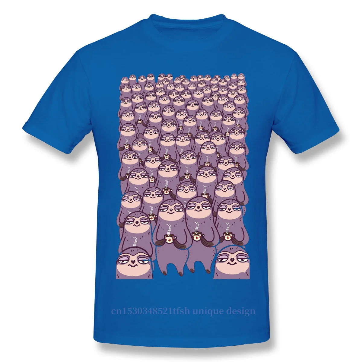 

Men Relax Funny Humor Fashion Internet Slang Black T-Shirt Sloth-tastic! TShirt Pure Cotton Tees Harajuku Shirt