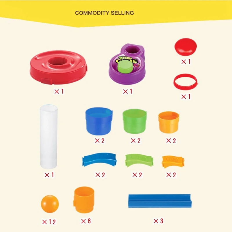 

Three-Pronged Finger Ejection Ball Combination Desktop Interactive Games Children's DIY Assembly Toys Ejection Cup Set