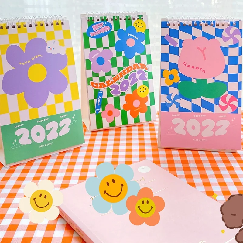 

2022 Kawaii Flower Desk Calendar DIY Plan Note Pad