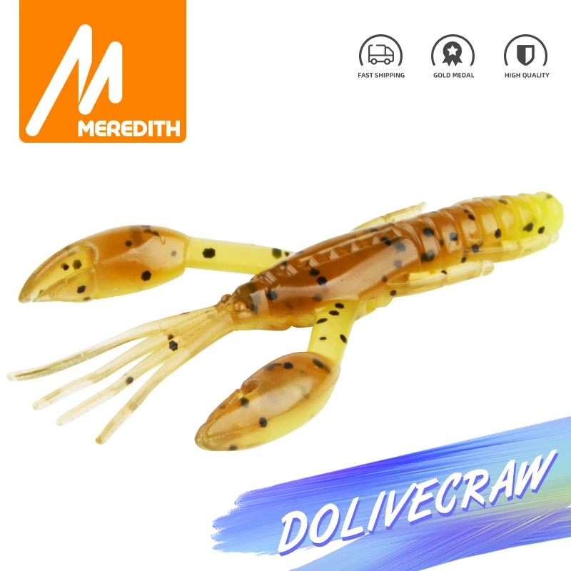 От магазина MEREDITH 5 см 6 8 DoliveCraw рыболовная приманка креветка мягкие приманки