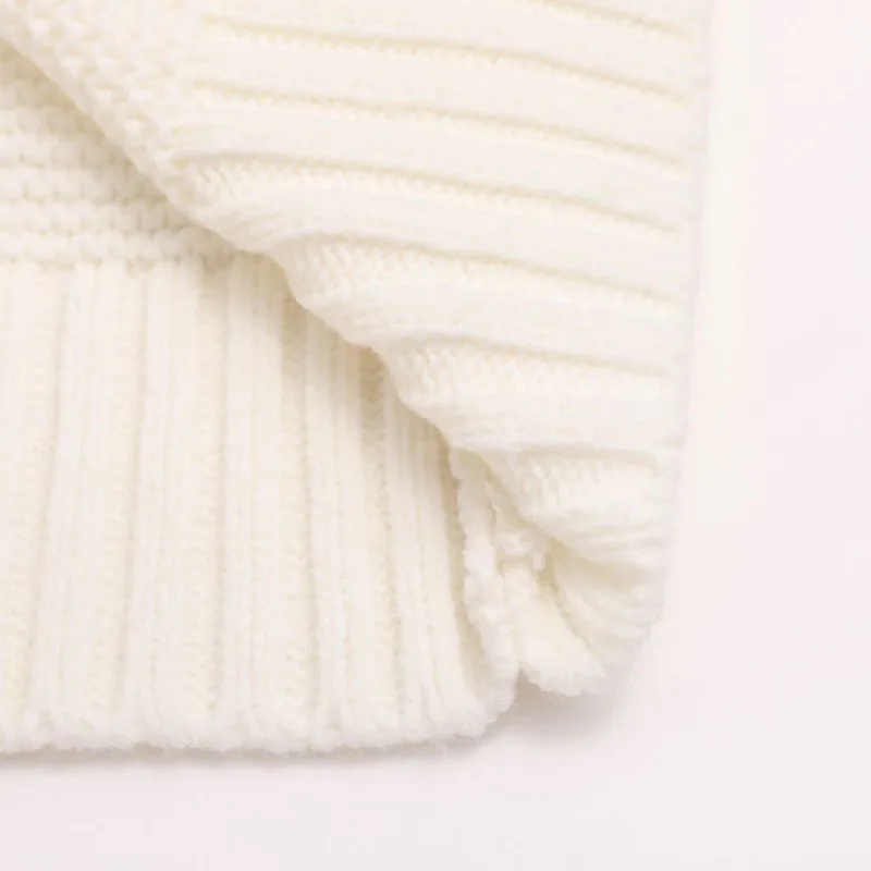 

Women's Sweaters Fashion Pullover Knitted White Large Size Loose Warm Korean Style Autumn And Winter Clothes Long Sleeve Top