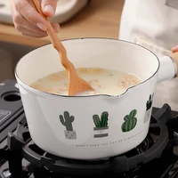 enamel milk pot stew soup heat resistant high quality noodle cooking pot japanese kitchen ollas de cocina cookware de50ng