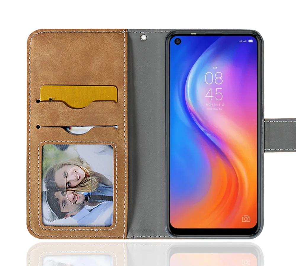 Роскошный кошелек Tecno Spark 5 Pro чехол 6 &quot винтажный кожаный с откидной крышкой