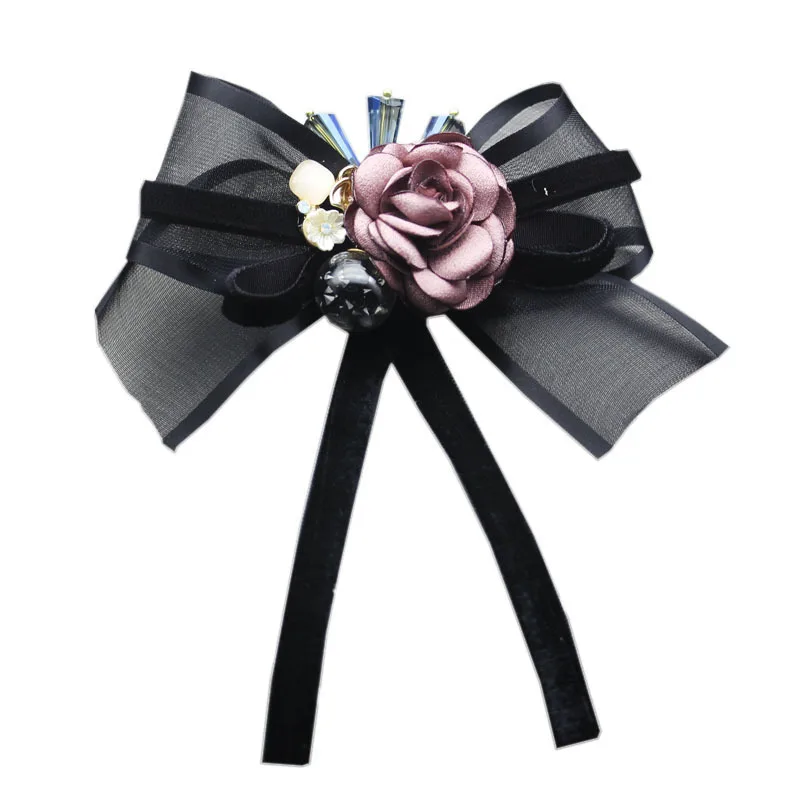 I Remiel Ткань Искусство большой женский галстук бабочка корсаж аксессуары лента