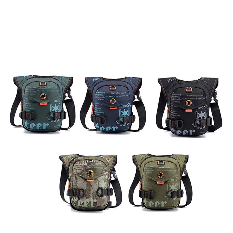 Мужская поясная сумка с заниженной талией многофункциональная на молнии для