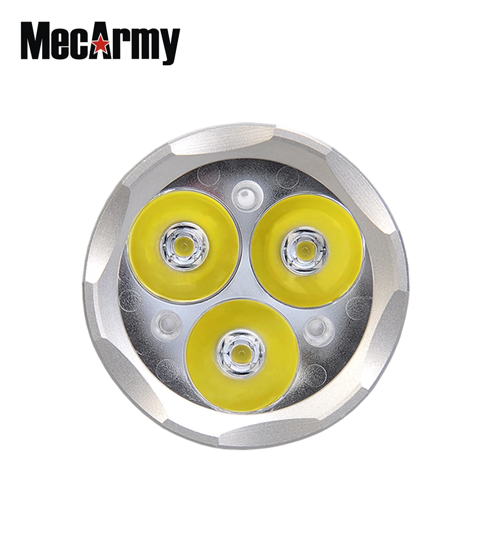 MecArmy PT18 USB Перезаряжаемый Фонарик 1000 люмен EDC 3 * CREE XP-G2 светодиоды компактный