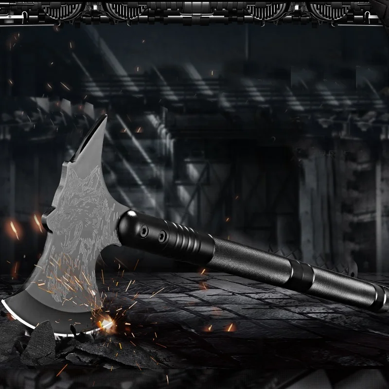 

Camping Shovel Axe Set Folding Portable Multi Tool Survival Kits with Tactical Waist Pack Camping Axe Military Shovel