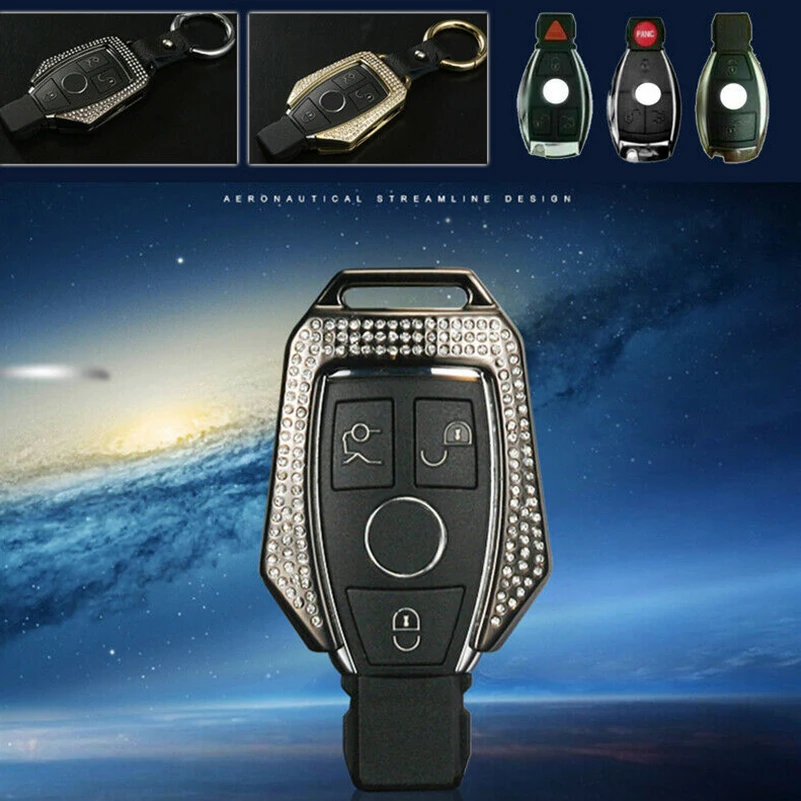 

Бриллианты, автомобильный брелок для ключей, чехол, держатель, оболочка, брелок, аксессуары для Mercedes Benz W203 W210 W211 W124 W202 W204 W212 W176 AMG