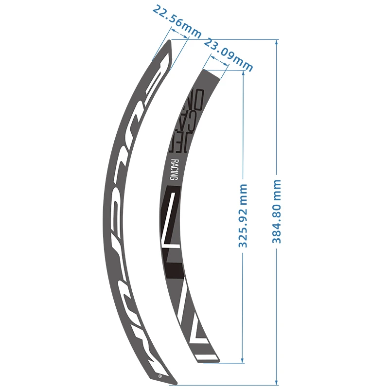 Набор наклеек на колеса для езды велосипеде обод Высота 23 8 мм дисковый тормоз