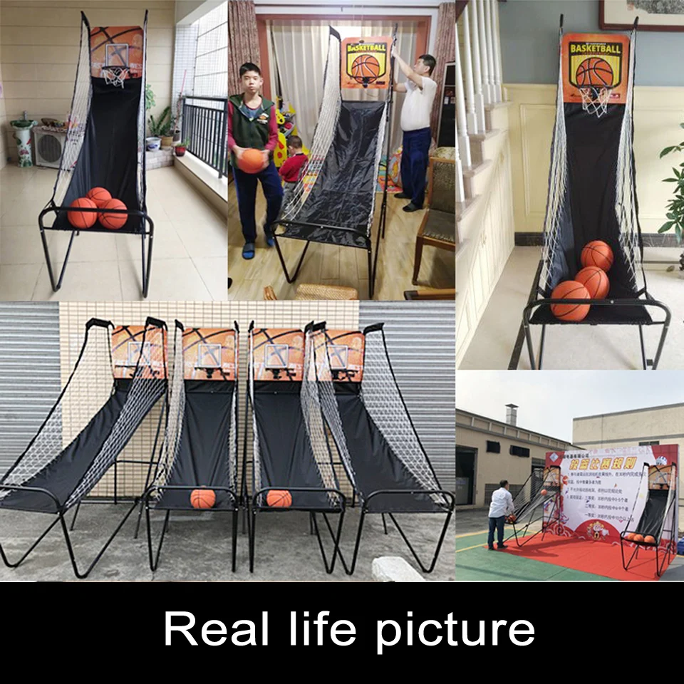 Крытая баскетбольная стреляющая машина Электронная автомобильная игра для дома