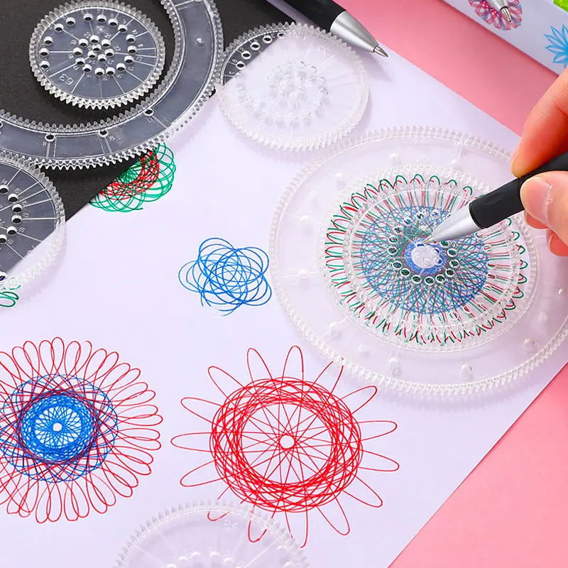 3D Спирограф для рисования набор игрушек детей творчества переплетение зубчатые