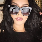 Солнцезащитные очки женские, квадратные, с большой оправой