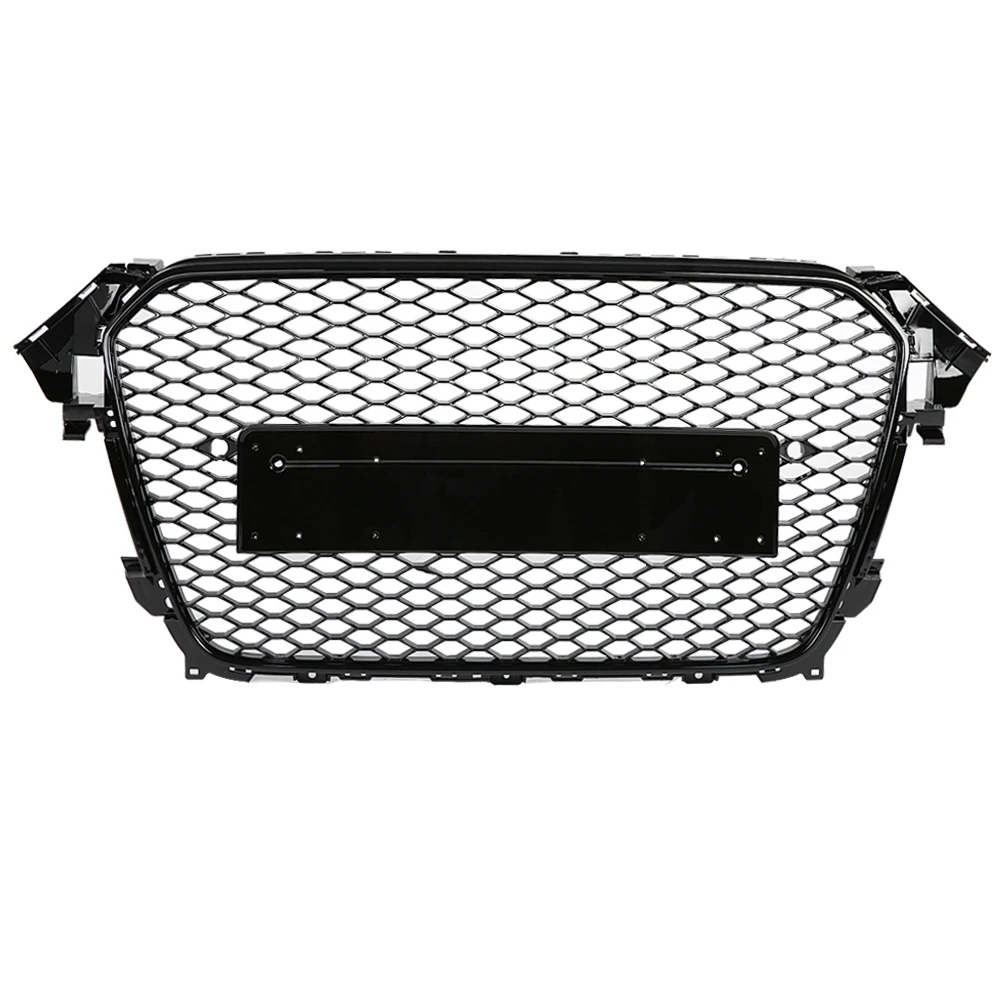 Для RS4 стиль Передняя Спортивная Шестигранная сетчатая сотовая бленда Глянцевая