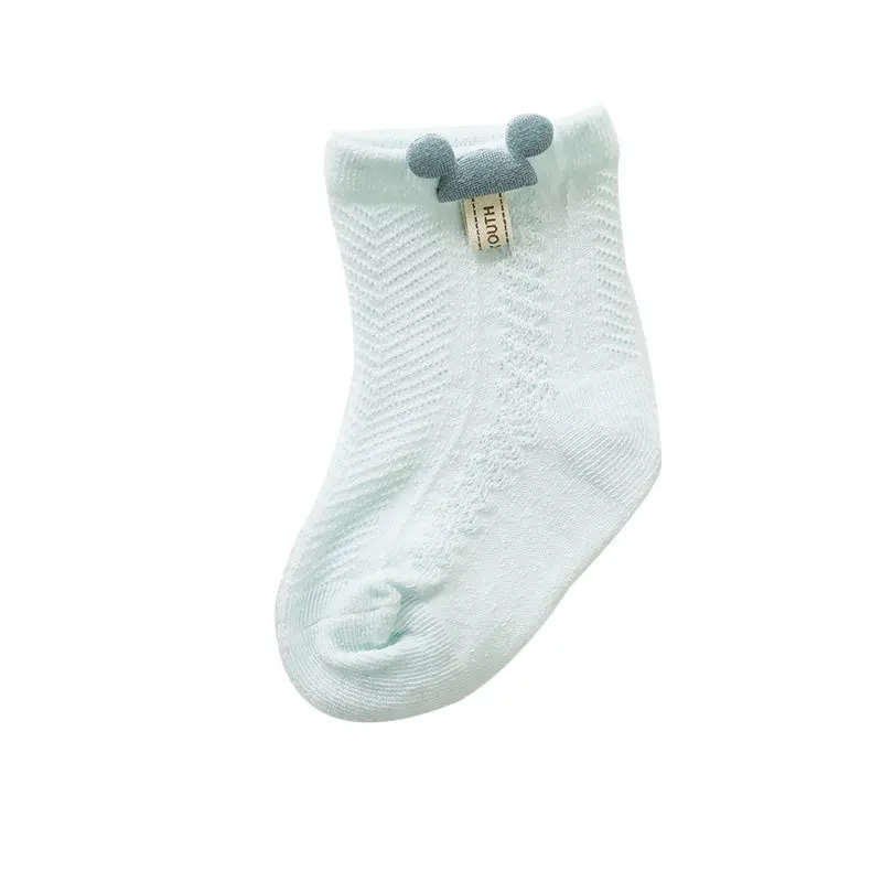 Носки для новорожденных тонкие сетчатые Мультяшные хлопковые носки 3 пары/Лот |