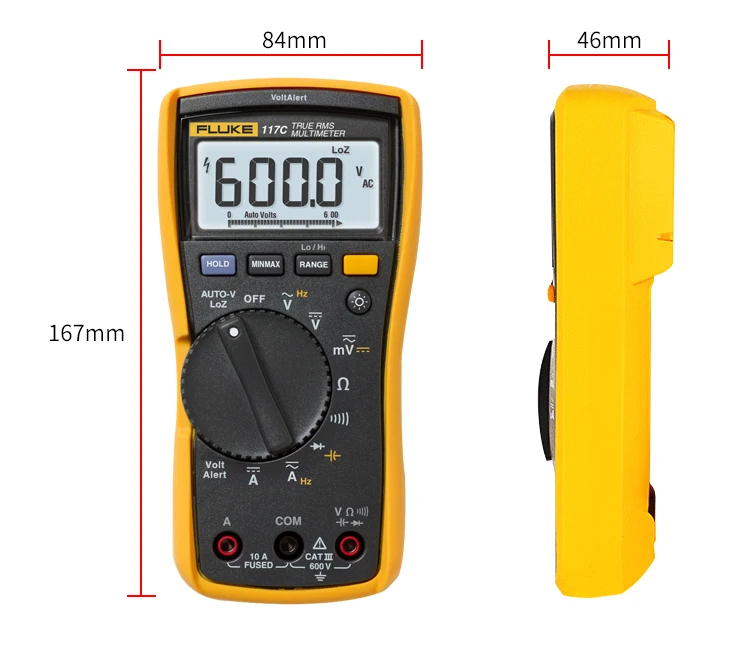Цифровой мультиметр Fluke 117C HAVC voltalero с подсветкой 117 True RMS
