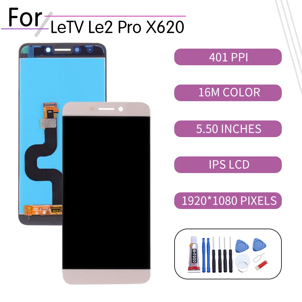 5 &quotоригинал для LETV LeEco Le 2 Pro X620 ЖК кодирующий преобразователь сенсорного экрана в