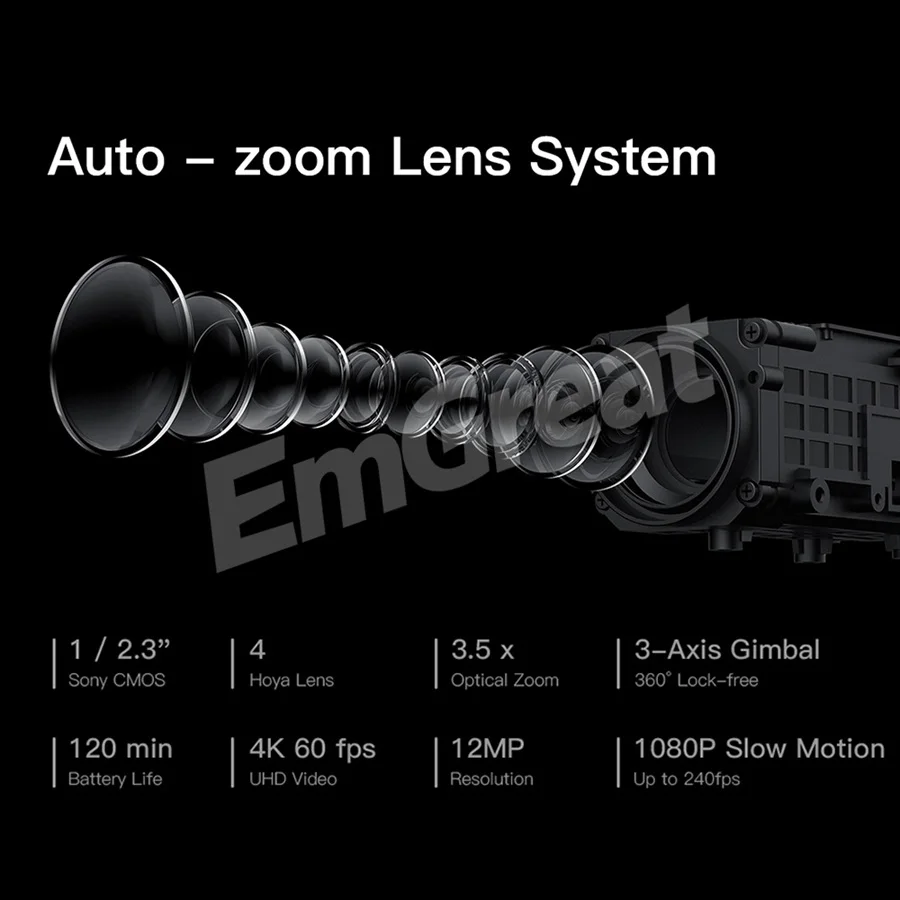 OBSBOT хвост AI Камера отслеживания авто зум 3-осевому гидростабилизатору 4k 60fps авто зум робот трек селфи видео Камера для видео для Youtube
