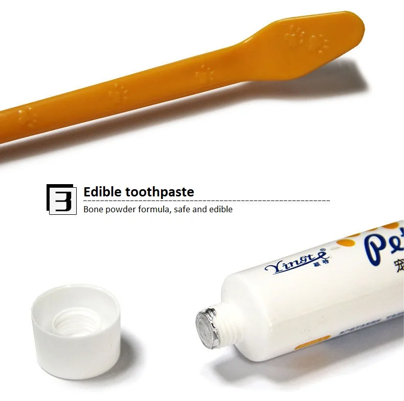 Зубная щетка для животных комплект горячий щенок Ванильные/Говядина Вкус зубной