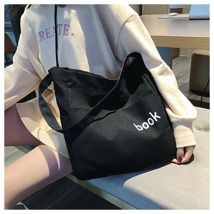 Женская винтажная Холщовая Сумка Хобо большая сумка-мессенджер сумочка на плечо