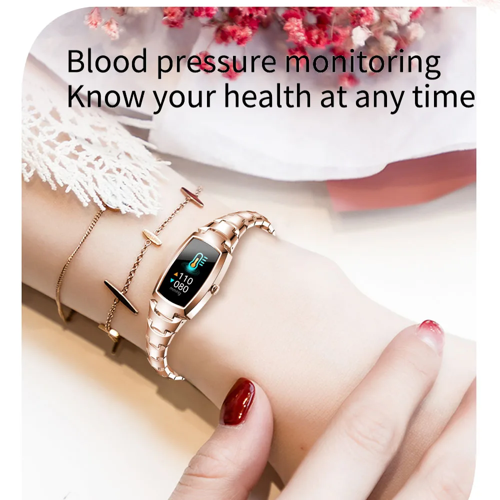 Gfordt Smart Watch For Women, Digital Watch with Heart Rate, Blood Pressure Fitness Tracker,Pedometer Activity Tracker Wristband