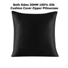 30Momme 100% шелковая наволочка для подушки Чехол со скрытой молнией декоративные подушки украшение для дома Funda Cojin для гостиной