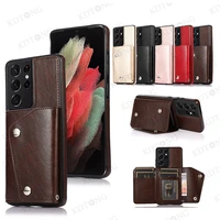 luxury fashion leather case for samsung galaxy s21 s20 fe s10 e s9 s8 s7 edge note 20 ultra 10 9 8 plus solid color phone cases
