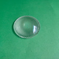 diameter 38mm bead or smooth surface plastic plano convex lens led lens led reflector lens for flashlight headlamp bike light