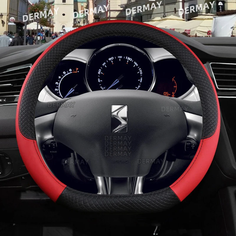 Для Citroen DS3 DS 3 гоночного Кабинета чехол рулевого колеса автомобиля Нескользящие
