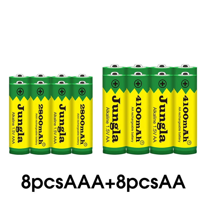 Белый AA+ AA 1,5 V перезаряжаемая AA батарея AAA Щелочная 2800-4100mah фонарь для игрушек Часы MP3-плеер Замена Ni-MH батареи - Цвет: Белый