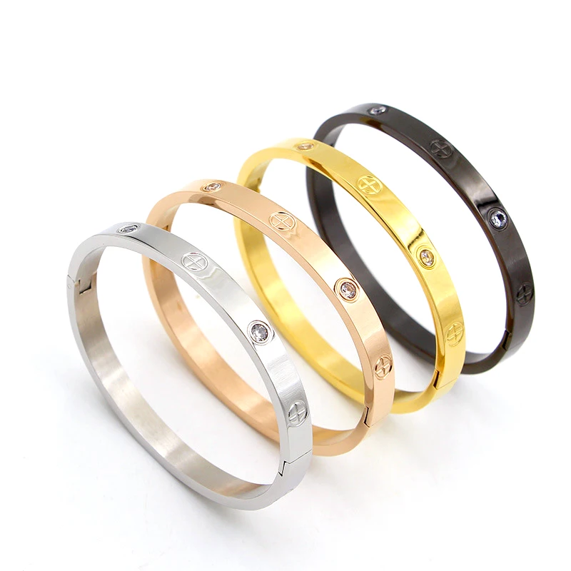 Модные ювелирные изделия браслет для влюбленных пар браслеты из нержавеющей