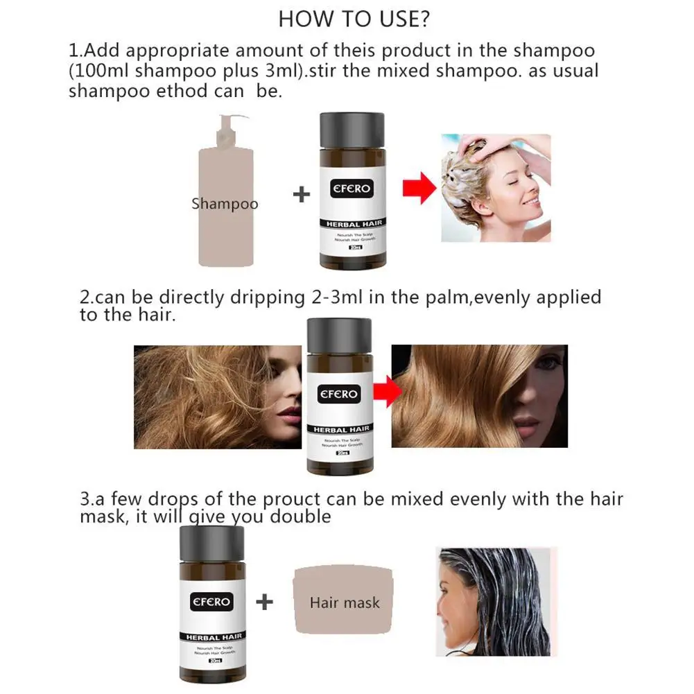 

20ml Hair Growth Liquid Nourishing Hair Essence Powerful Anti-hair Loss Essential Oil Hair Care Product To Prevent Hair Loss