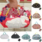 Экологичная сумка для покупок из полиэстера 2020, японская и Корейская вместительная Складная Сумка-тоут для супермаркетов и продуктов