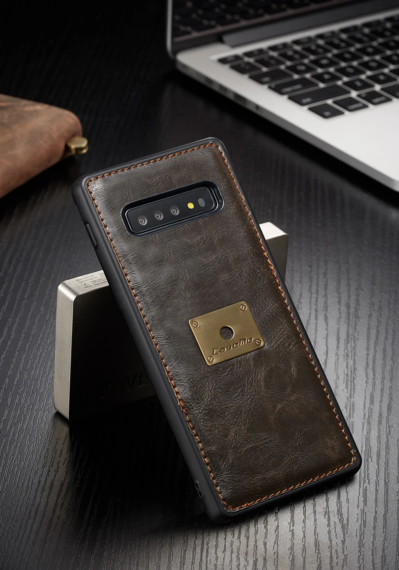 Чехол-кошелек для Samsung Note 8 9 10 S8 S9 S10 Plus E флип съемный кожаный чехол-держатель для карт чехол для телефона Note10 Note10+ сумка