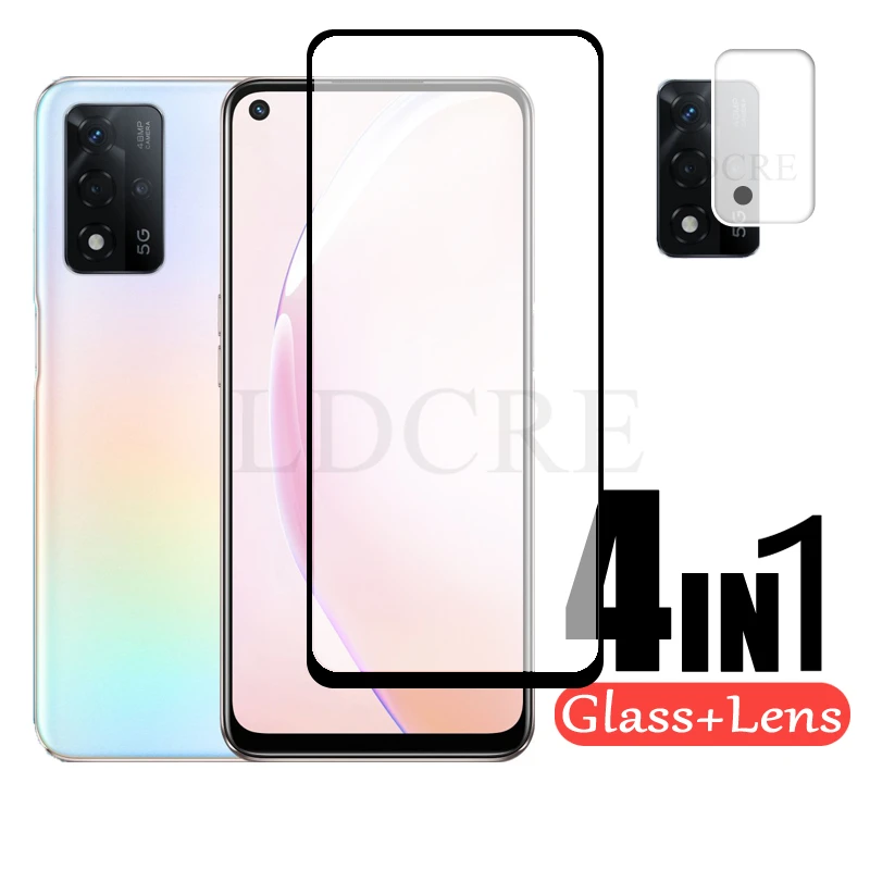 

2Pcs For OPPO A93S 5G Glass Full Cover Glass HD Protective Glass for OPPO A93S 5G Camera Glass For OPPO A93S 5G Film Lens