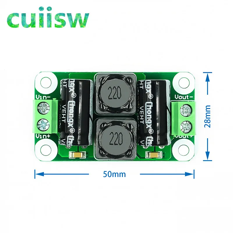 0-50V 4A DC power supply filter board Class D amplifier Interference suppression car EMI Industrial control panel a | Электронные